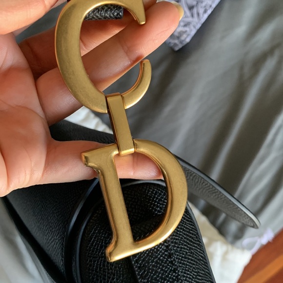 Black SADDLE BAG Grained Calfskin - Picture 11 of 12